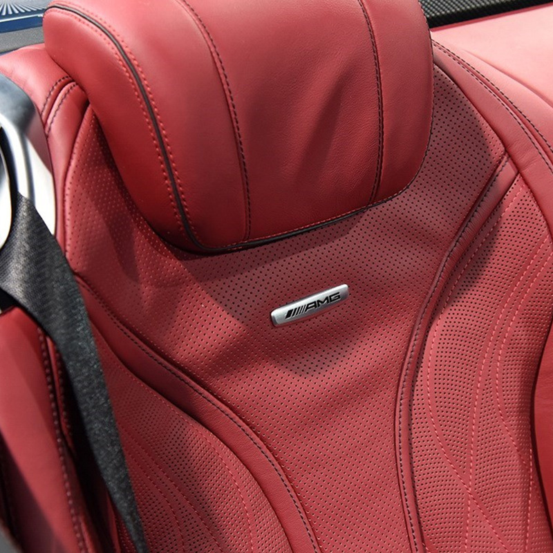 Adecuado para Mercedes-Benz Maybach BMW Audi asiento logo asiento respaldo logotipo del coche AMG etiquetado decorativo Clase S Clase E