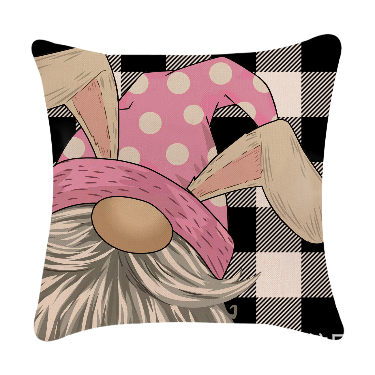 Easter Simple Style Rabbit Letter Linen Pillow Cases Couch & Sofa Decor display picture 12