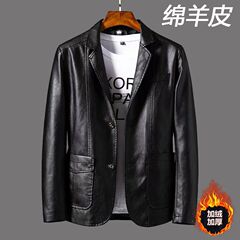厂家直销新款加绒 男装皮衣机车休闲男士皮美式服春秋季夹克外套