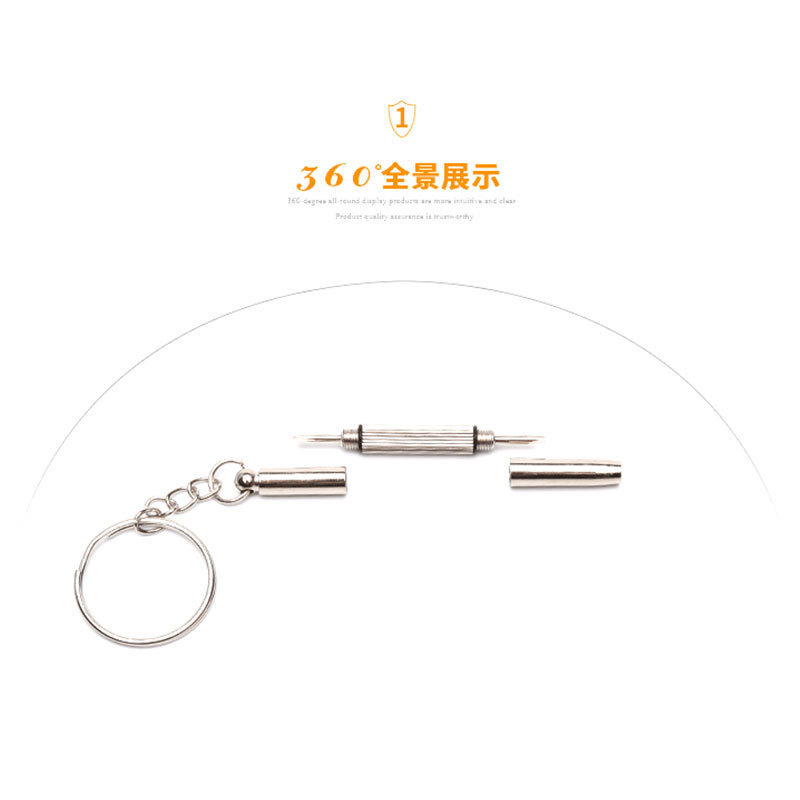 destornillador multifuncional 3 - en - 1 mantenimiento gadget reloj de mantenimiento portátil pequeño destornillador metal