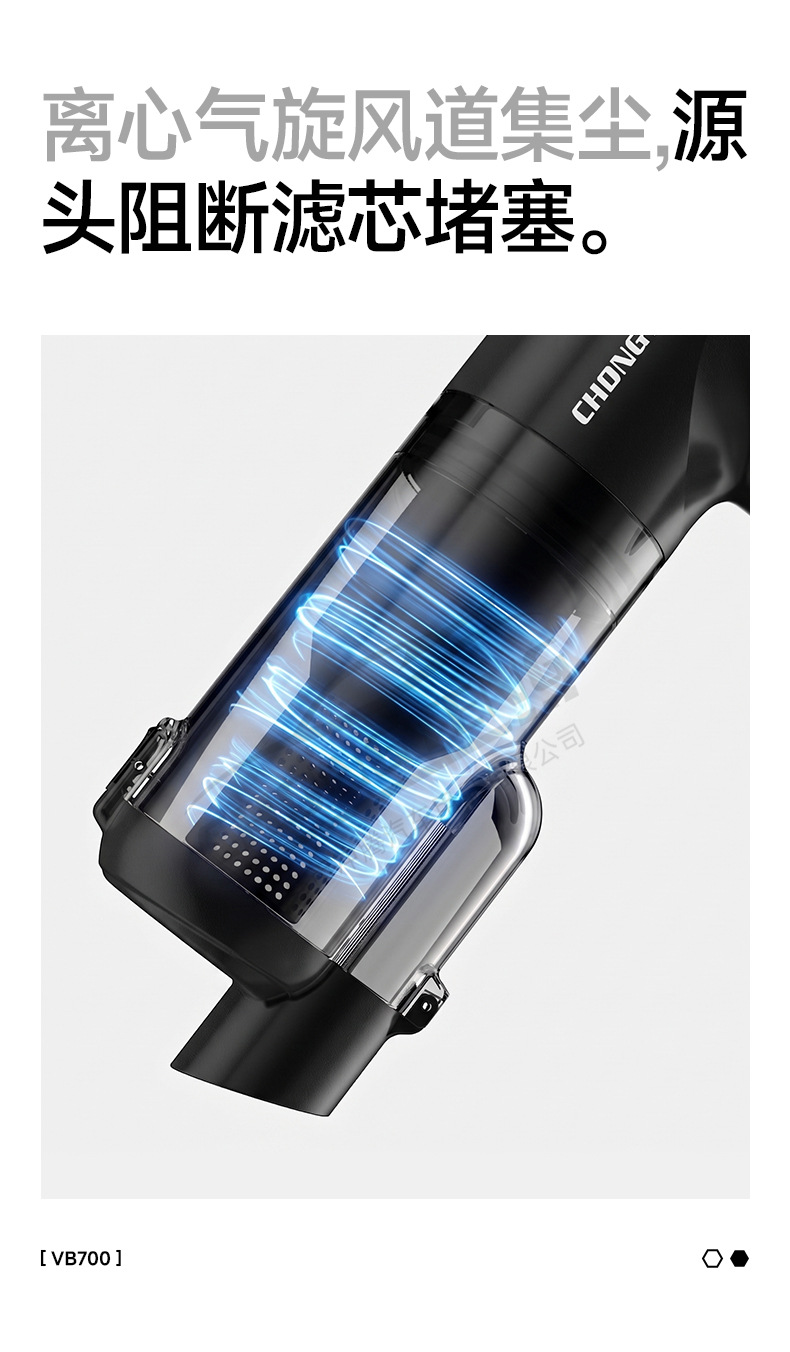 Cross-Border Brushless Car Vacuum Cleaner with Super Suction Power, Handheld, Small, Wireless, Car-Specific Vacuum Cleaner with Blowing and Suction Functions