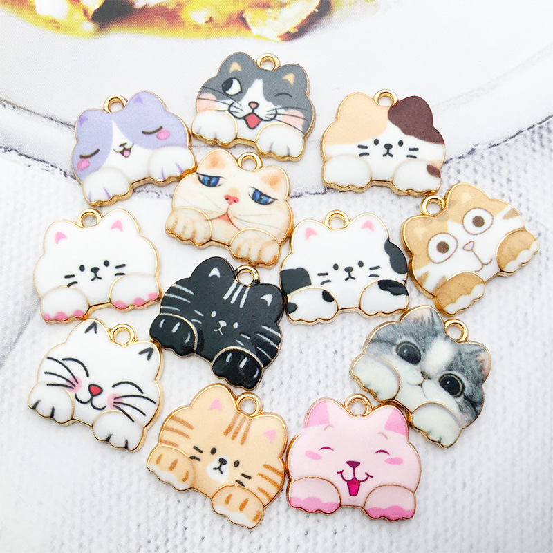 Enamel Design 1 Piece Alloy Cat