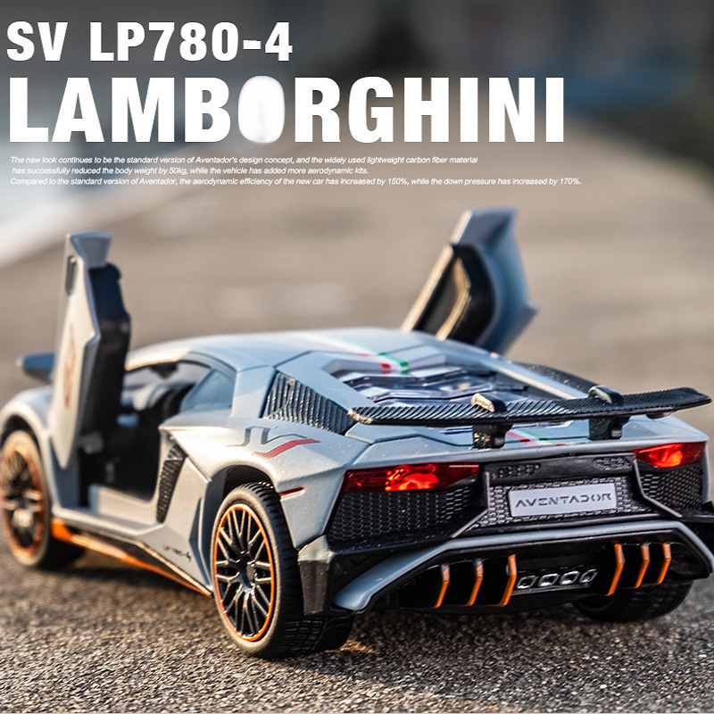 1:32蘭博跑車合金車模兒童玩具仿真汽車擺件模型男孩禮物澄海批發