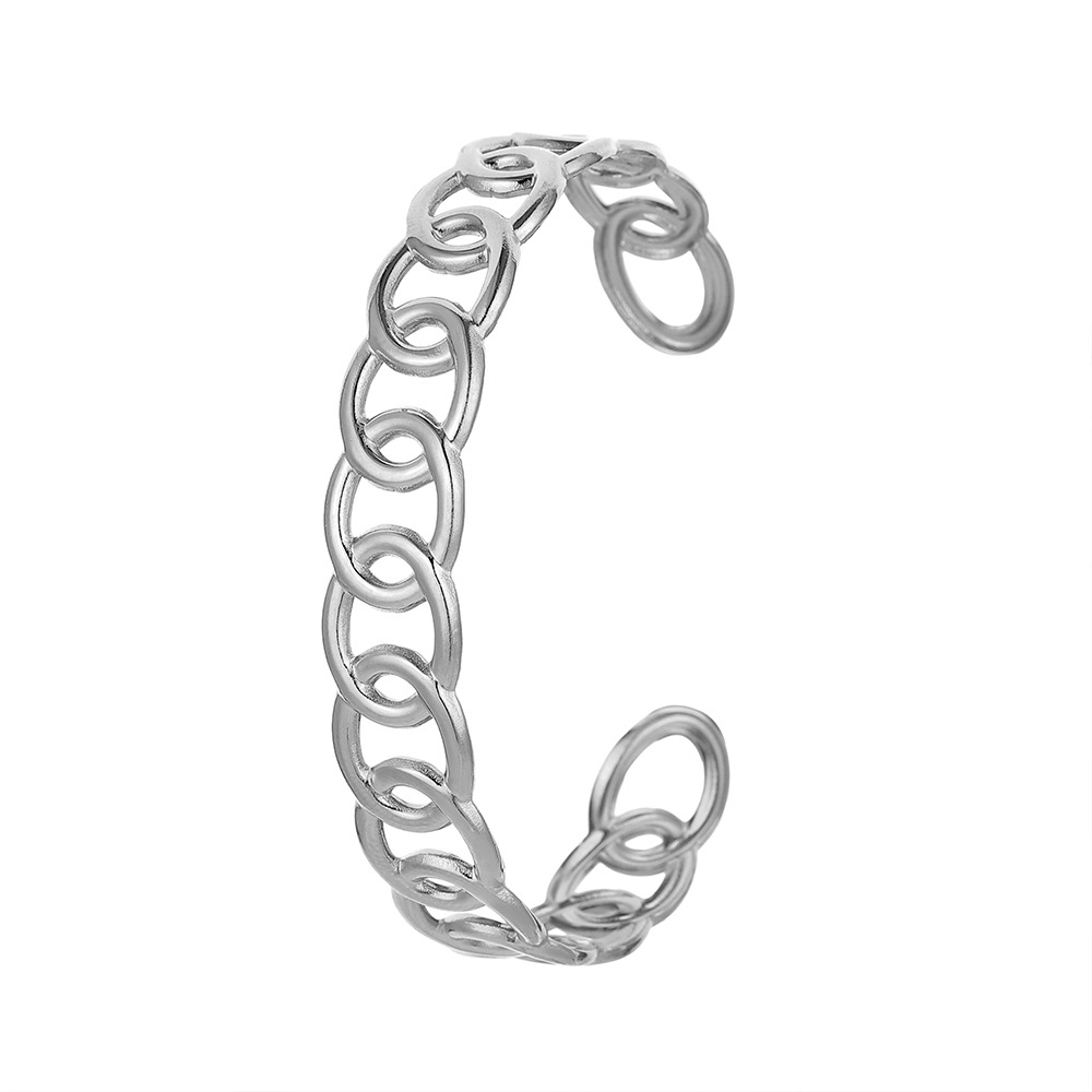 12g Weight Bangle Classification 1 Piece Quantity Daily Occasion Stainless Steel Material Geometric, Eye Pattern Unisex Gender Plating Design Simple Style Style Geometric Eye Stainless Steel Simple Style Bangle 6