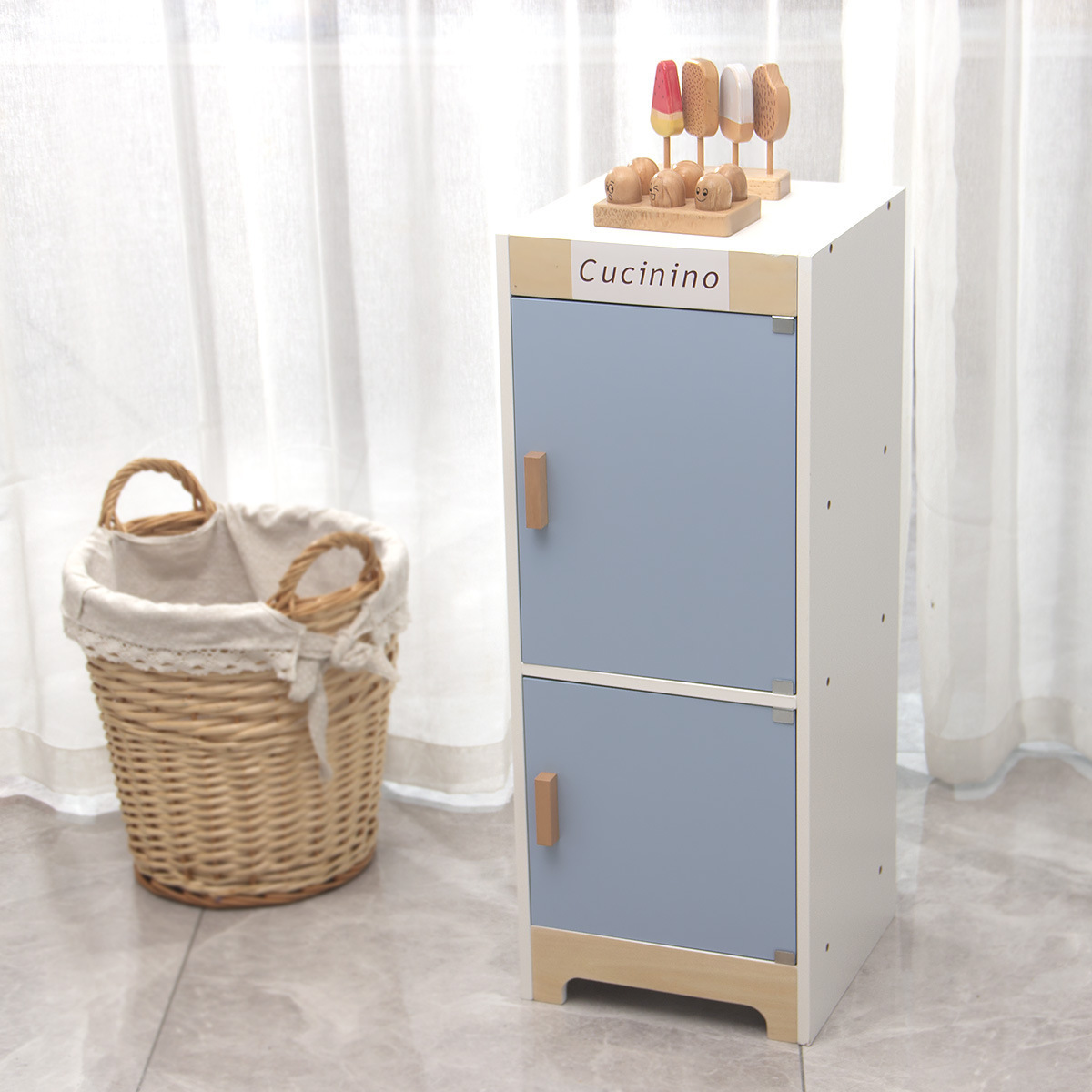 Estilo alemán gran simulación cocina refrigerador olla conjunto combinación niños y niñas jugar a las casitas al vapor Zhu juguetes para niños