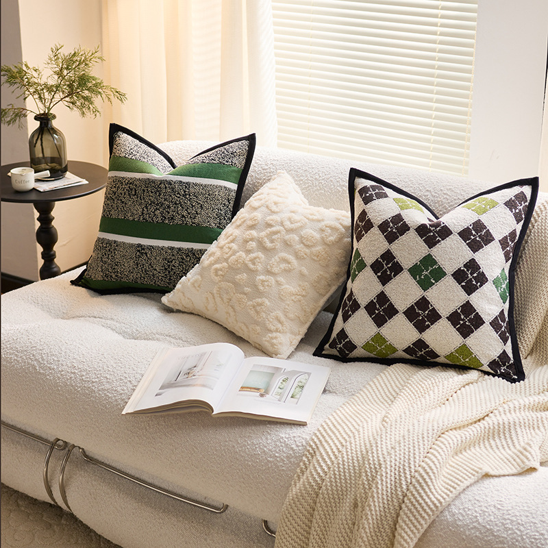 Moderno y simple ins ventana flotante sofá almohada de peluche almohada de cama escandinava de lujo