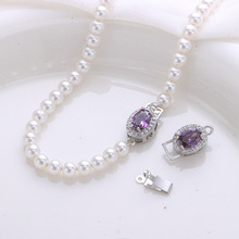 ��ɫ14K�����Ƕ��ɫ�ʯ�E�A�͵�ֱ����������۲��diy�����