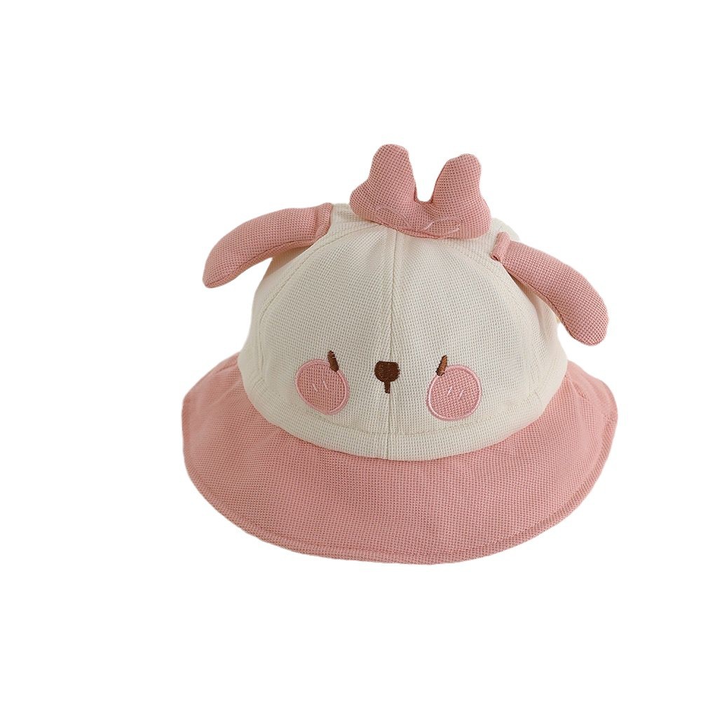 Sombreros infantiles primavera y otoño lindos gorros de pescadores de chicas mujeres y hombres bebés coreanos sombreros de cuenca
