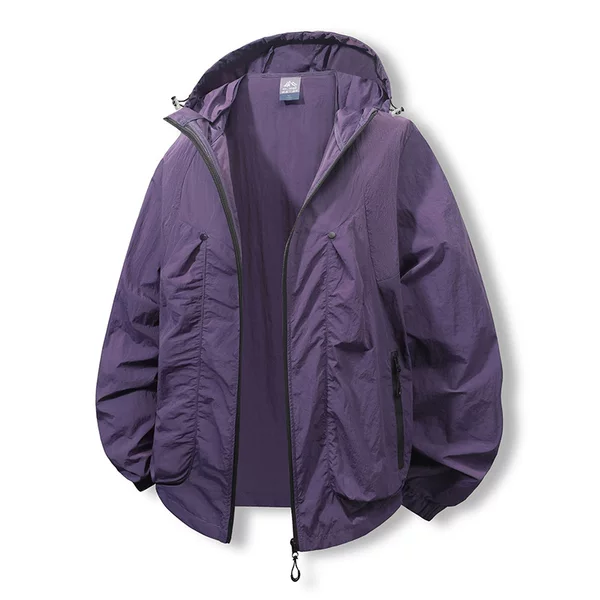 Summer New Hooded Sunscreen Clothing Skin Clothing Men's Couple Ultra-thin Breathable Outdoor Fishing Ice Silk Quick-drying UV