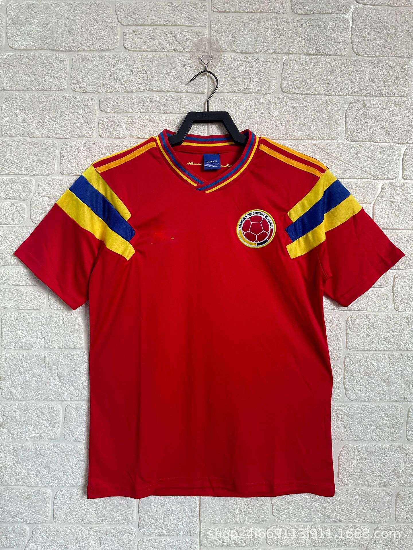 Camiseta de fútbol tailandesa retro Selección nacional Brasil Francia Argentina Portugal Camiseta de manga corta al por mayor Número de impresión