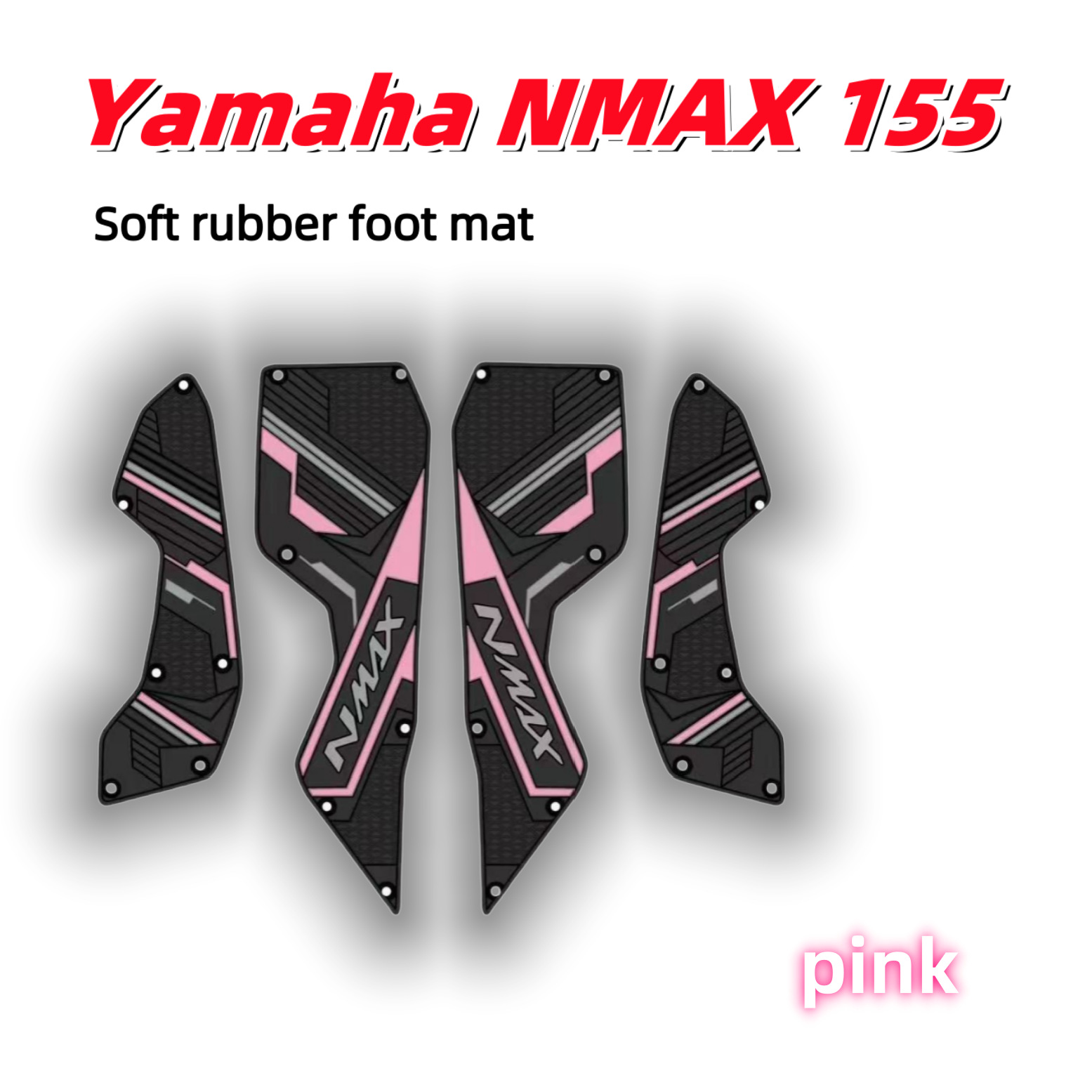 Suitable for Yamahanmax155Tubro Rubber Anti-Slip Foot Pedals and Foot Pads, Cross-Border Factory Wholesale Scooters