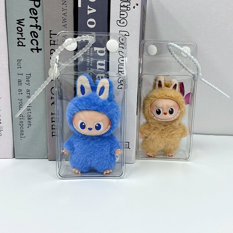 拉布布4.0mini新品心底密码10cm搪胶盲盒毛绒公仔高透明遛娃包|undefined