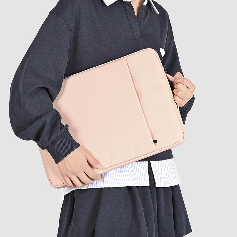 New portable laptop sleeve, tablet bag, portable handheld protective case, can add logo, solid color computer bag