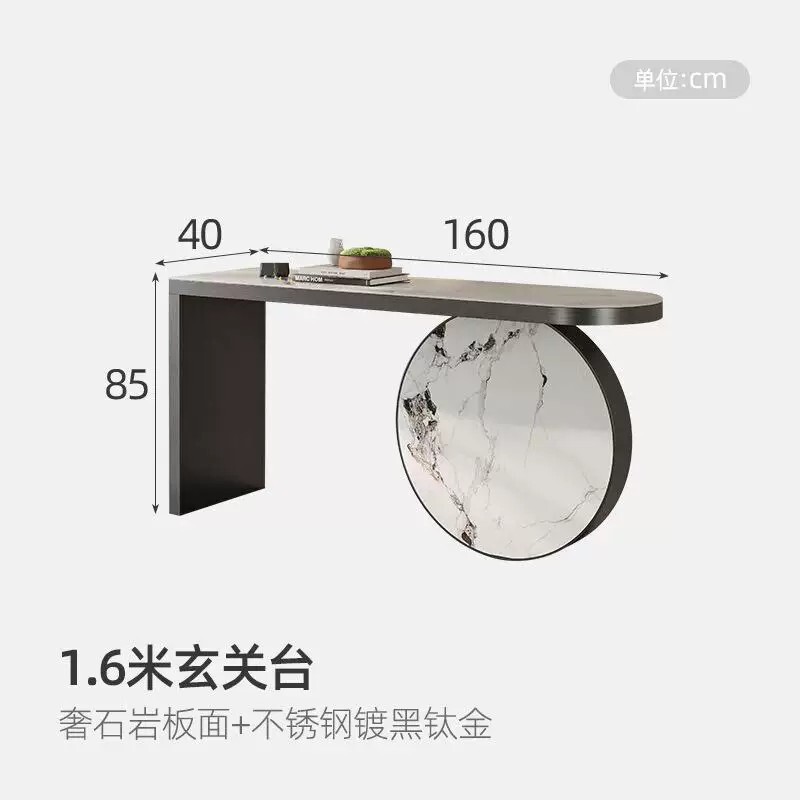 轻奢五金大理石玄关桌家具|undefined