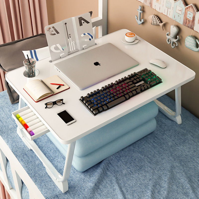 Bed Small Table Bedroom Computer Desk Extract Foldable Table Student Study Table Dormitory Desk Lazy Small Table