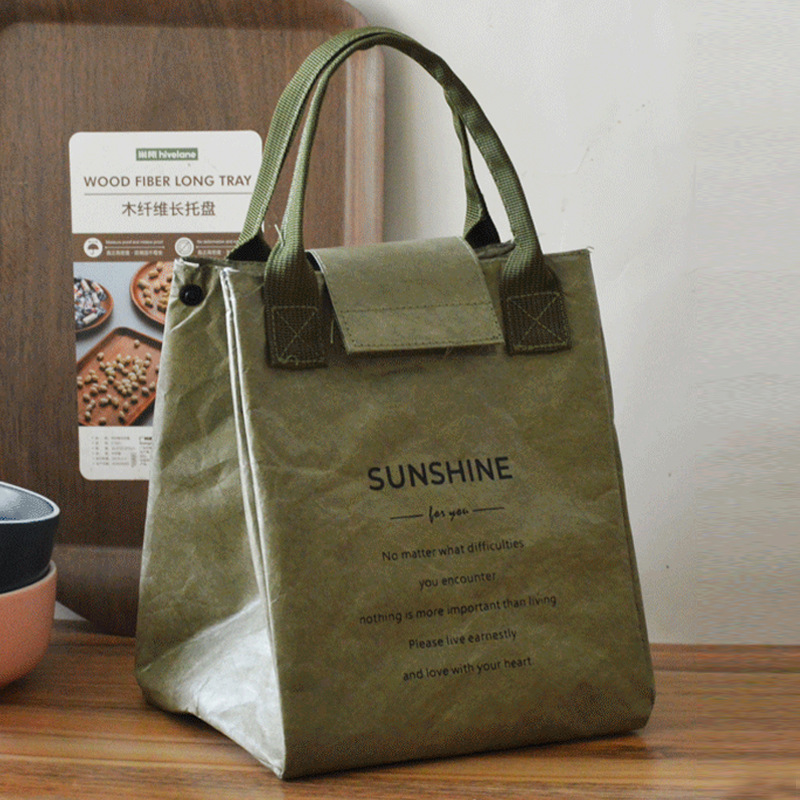 Bolsa de almuerzo BOLSA DE AISLAMIENTO impermeable papel de aluminio bolsa de lonchera japonesa bolso imprimible bolsa de almacenamiento LOGO varias necesidades diarias