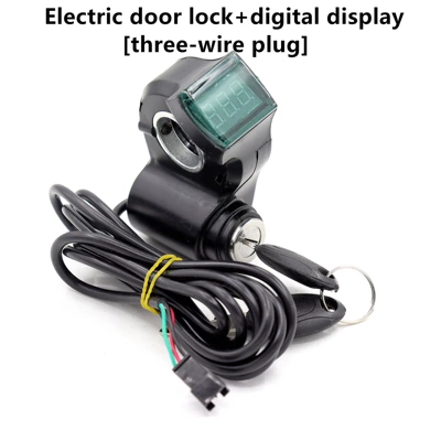 Other Electric Vehicle Accessories Key Start Switch Digital - electric-door-lock-display-3-wire-single-plug