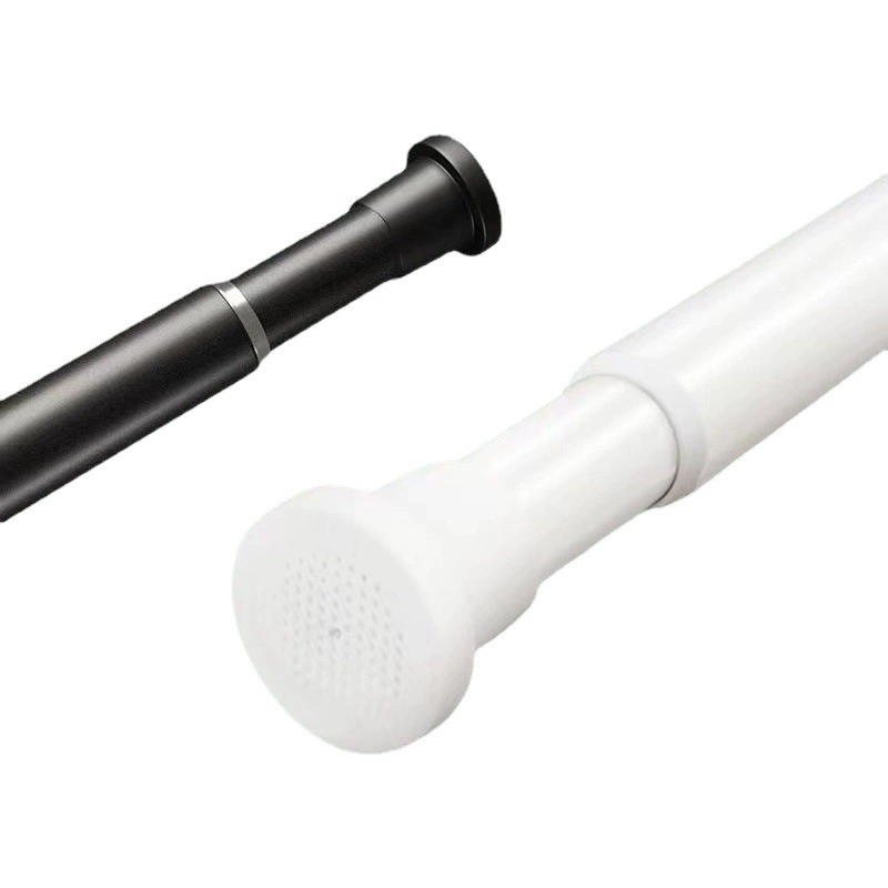 Производители в наличии телескопическая штанга неперфорированная штанга для одежды выдвижная штанга для душа полюс для ванной комнаты полюс для одежды