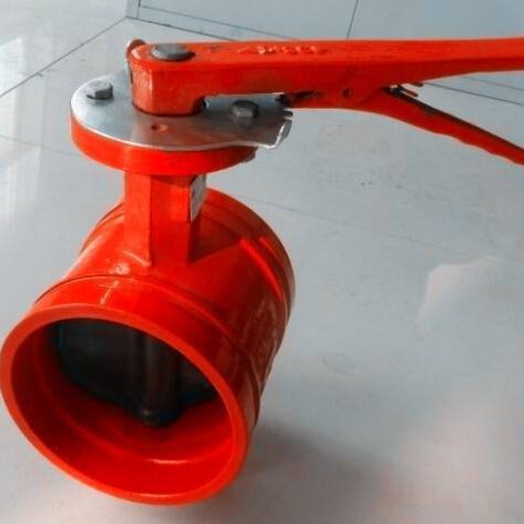 手柄沟槽蝶阀 沈阳手柄沟槽蝶阀 沟槽蝶阀批发 蝶阀 乾达