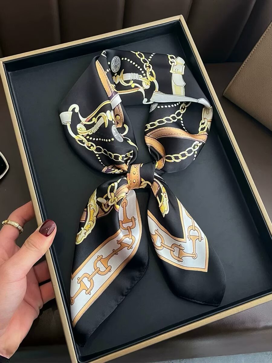 Women's Square Neck Protection Scarf Thin Scarf