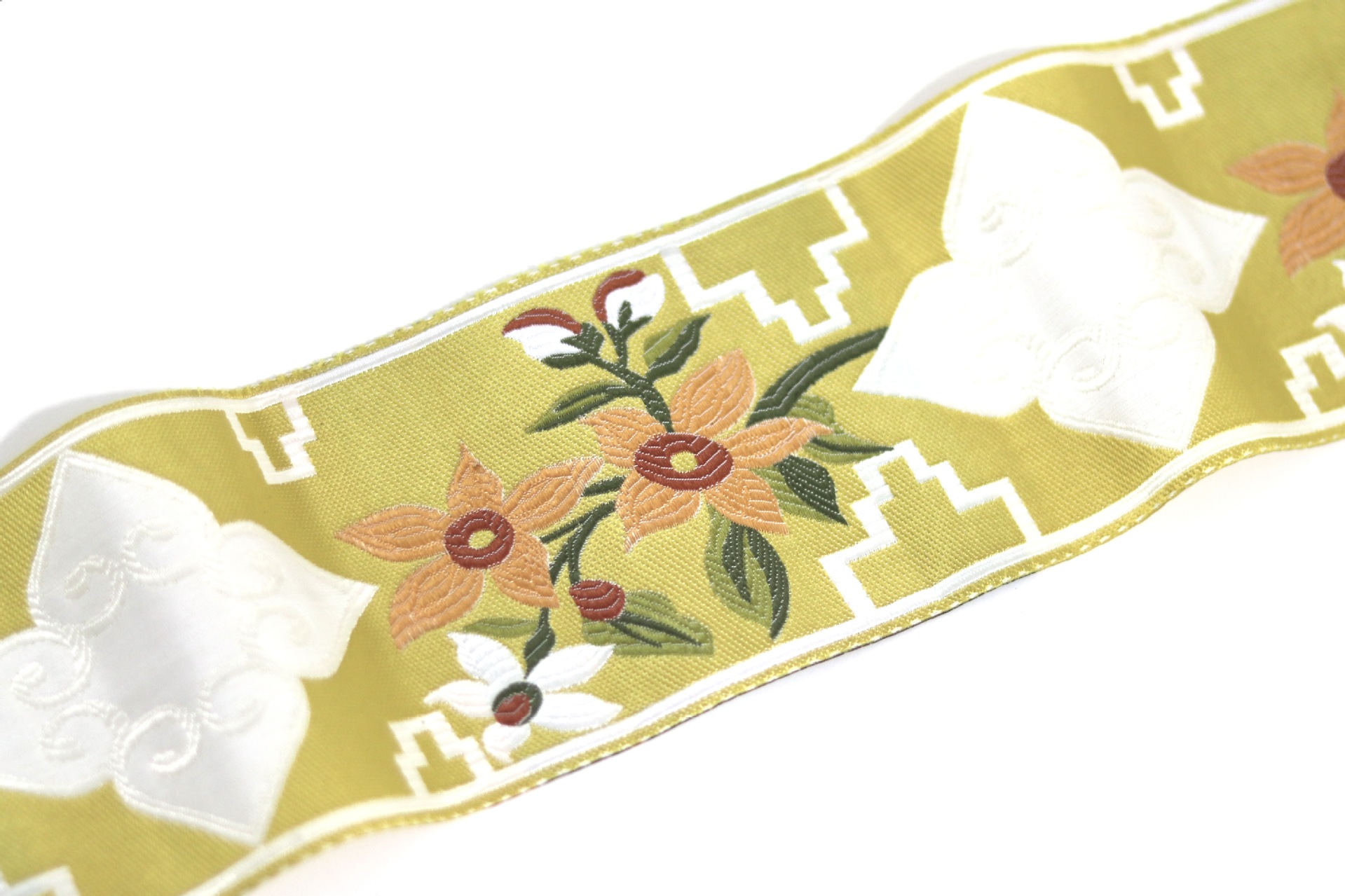 Banda jacquard de alta precisión de 9cm de ancho Hanfu falda de cara de caballo cojín de sofá mesa bandera de cama almohada costura de ropa encaje