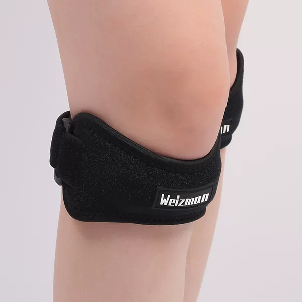 Manufacturer Wholesale Silicone Patella Belt for Basketball, Fitness, Running, Badminton, Compression and Shock-Absorbing Meniscus Protection, Sports Knee Brace