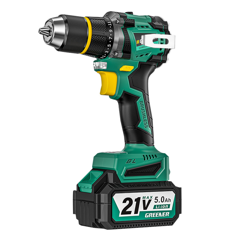 Lvlin 21v taladro eléctrico sin escobillas doméstico de alta potencia perforación de agujeros de pared taladro eléctrico multifuncional recargable litio cañón de acero image 6