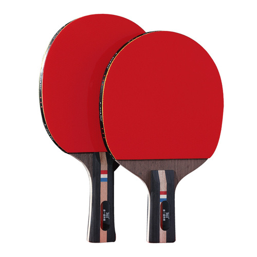Professional-Level High-Elasticity Rubber Sheet Ping Pong Racket for Beginners, Cross-Cut Design, Dual Rackets Set for Children