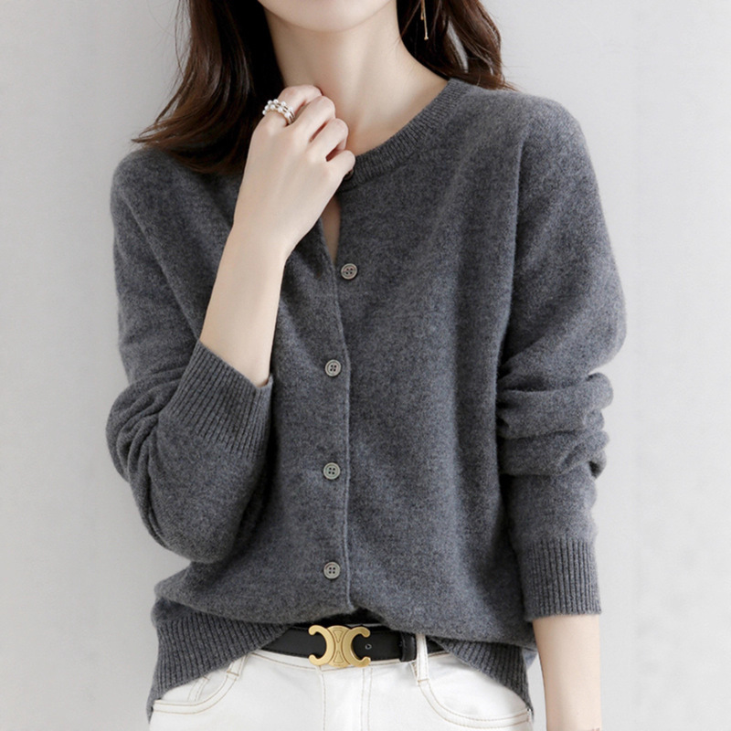 Sweater Jacket for Women, Loose Cardigan, Outerwear Top, 2025 New Autumn and Winter Hot-Selling Knitwear