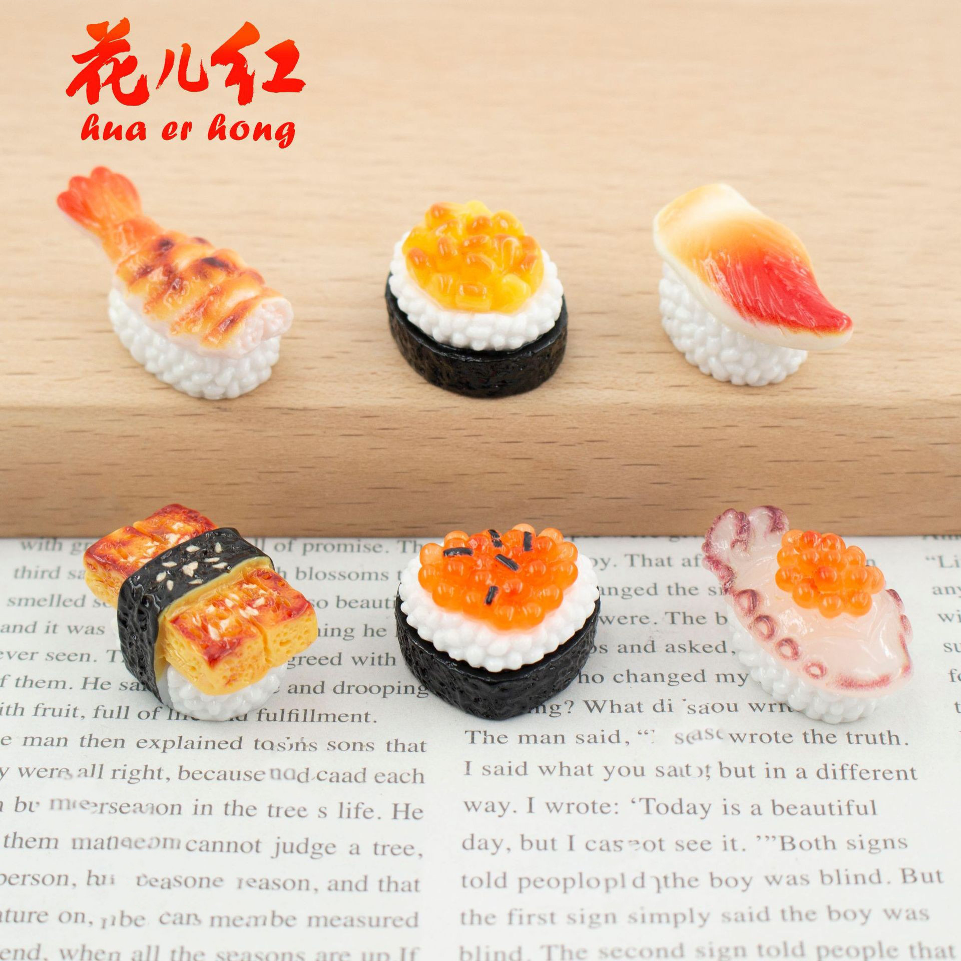 新款仿真寿司系列  食玩diy奶油胶树脂配件发饰发夹挂件手机壳