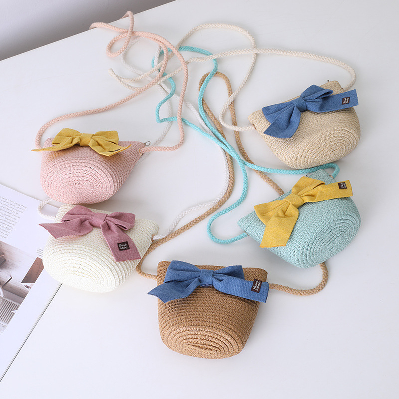 147g Weight Hat Classification straw Fabric Type Straw Hat Hats Type 1 Piece, 1 Set Quantity Holiday, Outdoor Occasion Bow Knot Pattern All Seasons Season Children Unisex Gender Sweet Style Children Unisex Sweet Bow Knot Straw Hat 23
