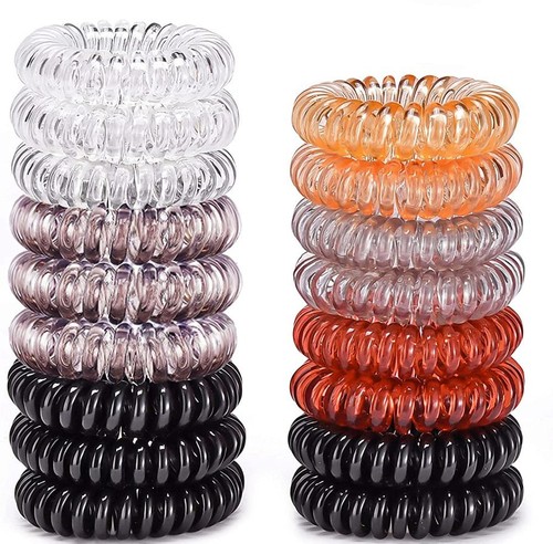 Transparent small phone ring hair rope, simple and versatile, colorful, non-damaging hair ring, high elasticity, simple hair accessory