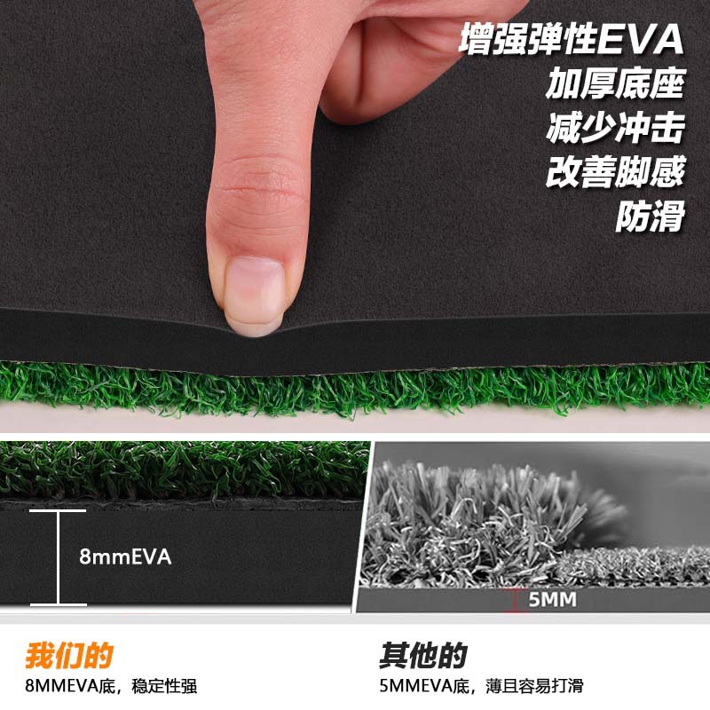 FUENTE fabricante de golf personal Swing Club Ball pad golf de alta elástica portátil práctica suministros Golf Strike pad