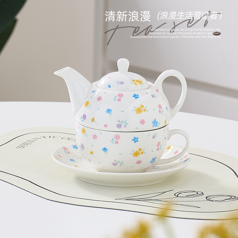 Juego de té de cerámica de oro transfronterizo