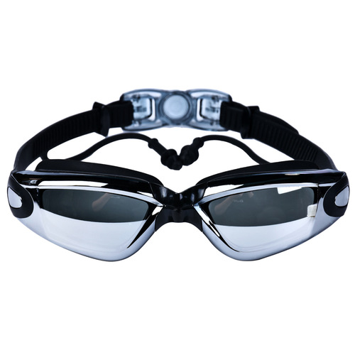 New style swimming goggles, one-piece earplugs, high-definition waterproof and anti-fog, large-frame electroplated swimming goggles for men and women, goggles and swimming goggles