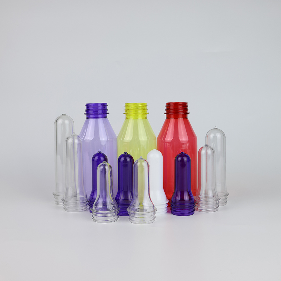 Fábrica directa 38mm PET bebidas en blanco nuevo material de grado alimenticio presión establecida en blanco de alta transparencia