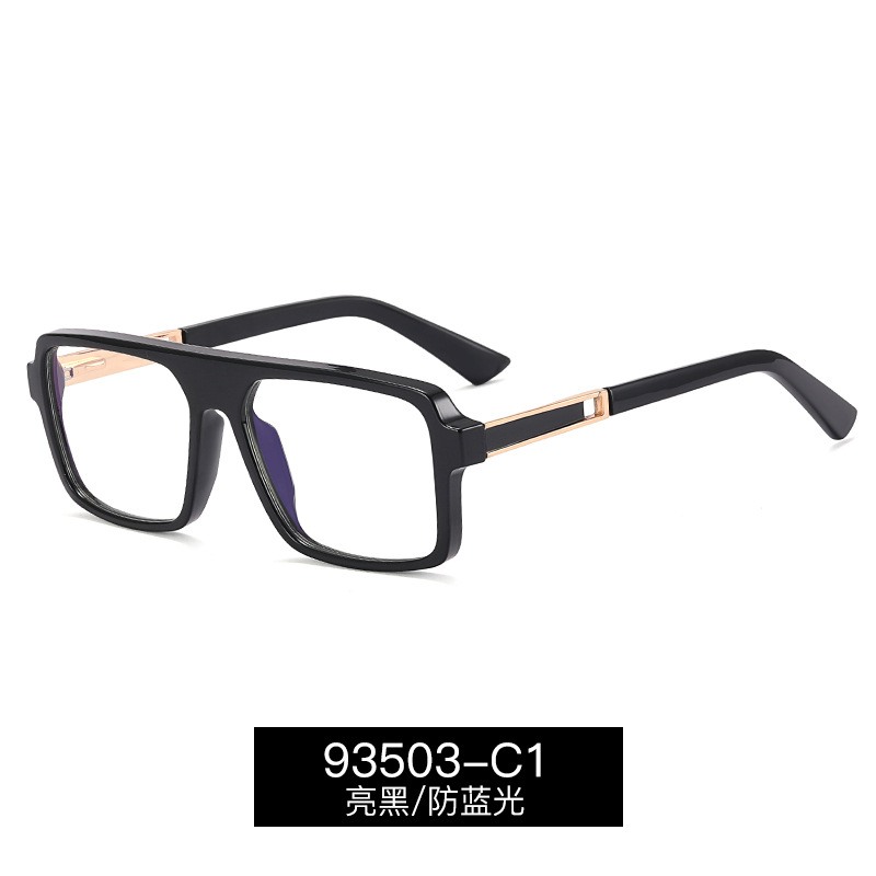 93503 Comercio exterior nuevo retro anti-azul gafas de luz de los hombres ocasionales de negocios gafas cuadradas ultra ligero TR90 marco de la moda