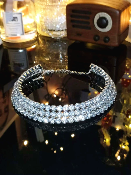 Серебристый (3 ряда)