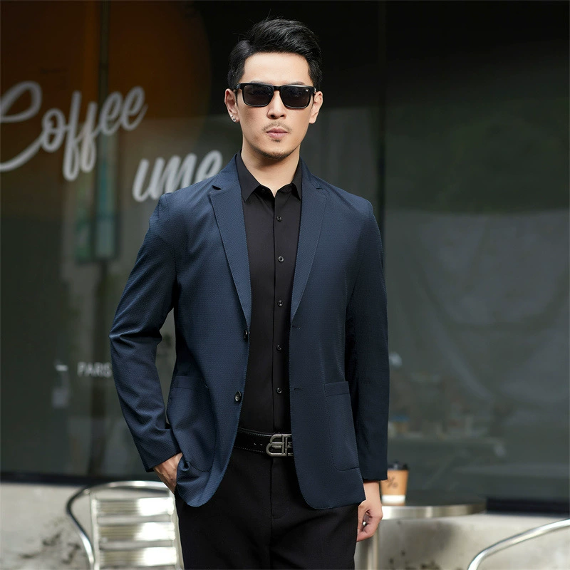 Autumn thin suit for leisure, colored jacket, slim fit