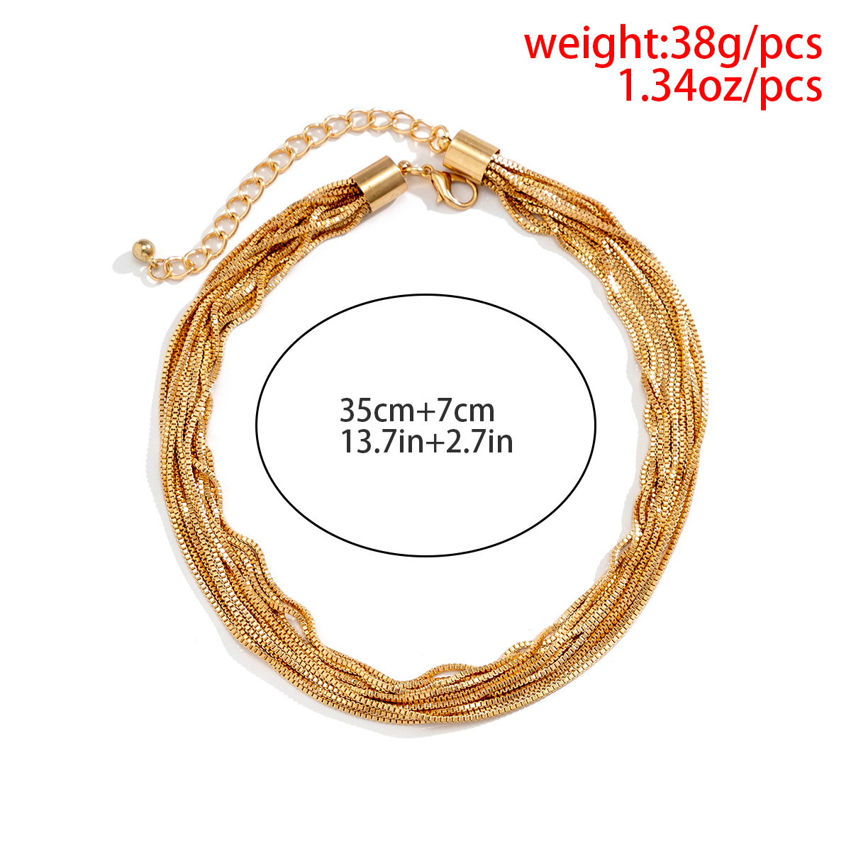 Fashion Geometric Iron Plating Womenu0027S Necklace 1 Piece