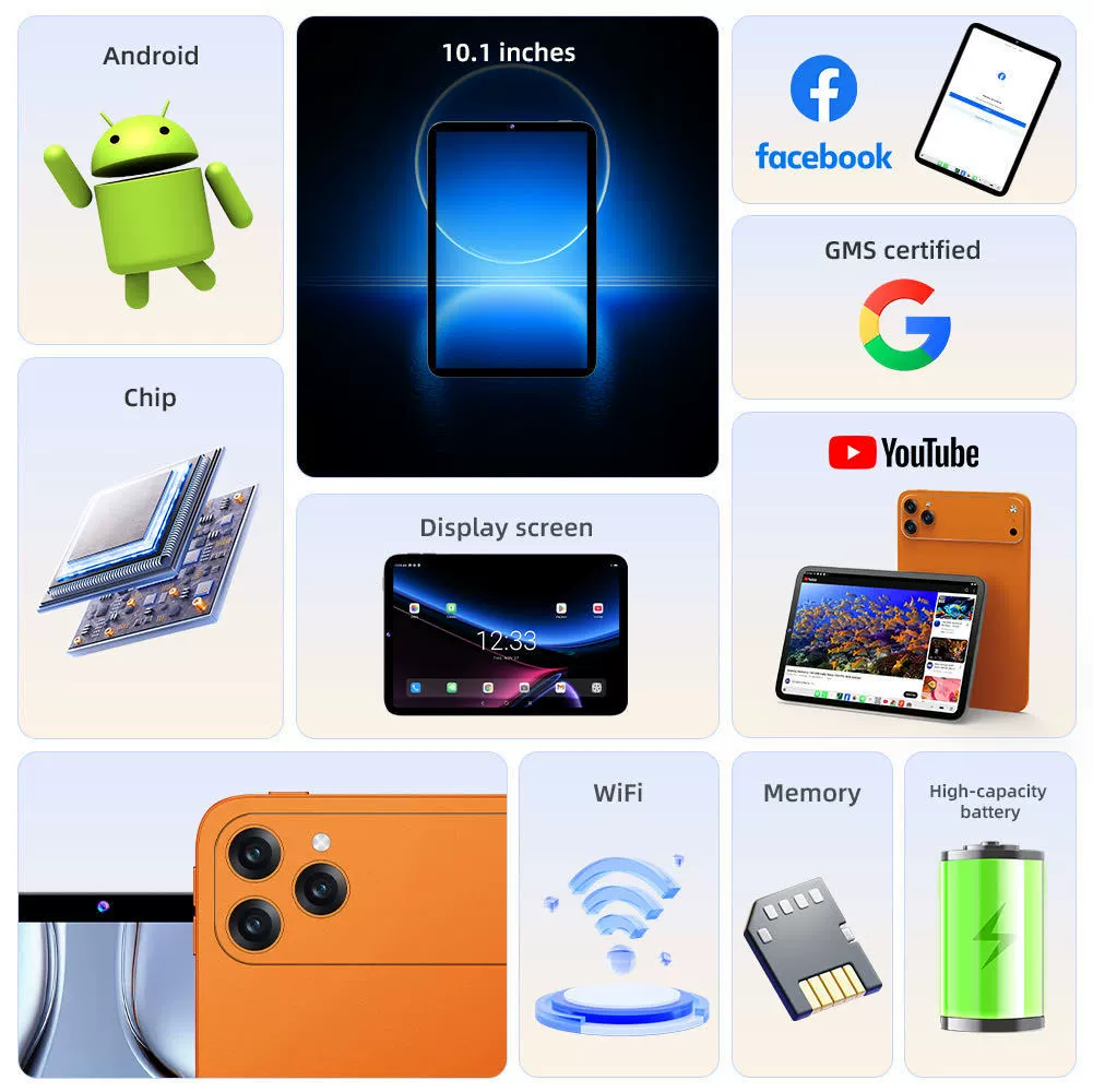 (Граница торговли), планшет ноутбук, 10.1 дюйм, 4G, Android 10