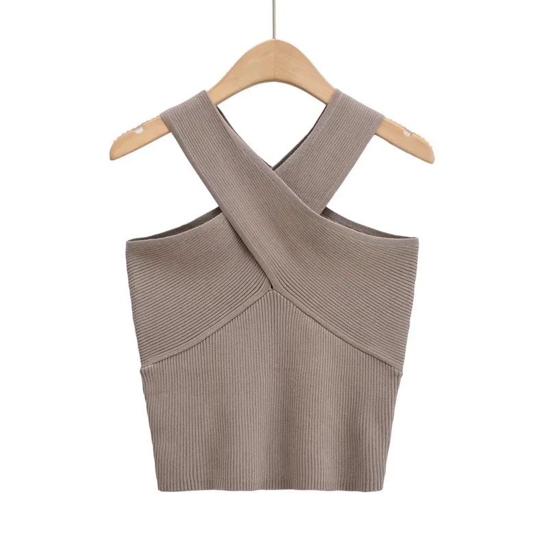 Women's Vest Tank Tops Backless Casual Classic Style Solid Color display picture 3
