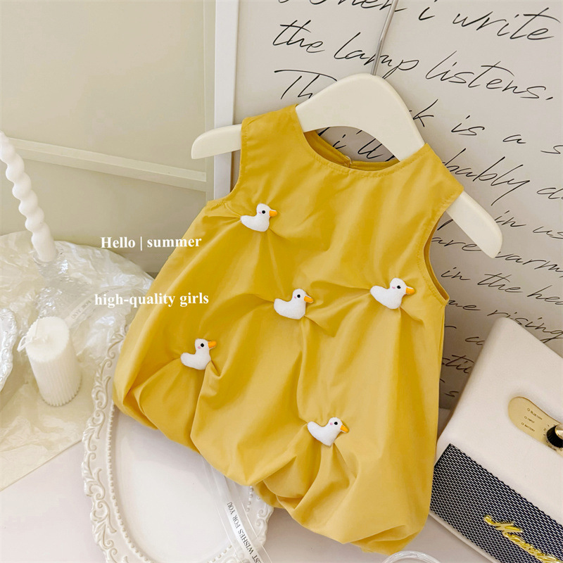 Limón salado siete niñas cosidas a mano algodón tridimensional muñeca flor flor falda primavera y verano lindo lindo vestido inteligente fresco