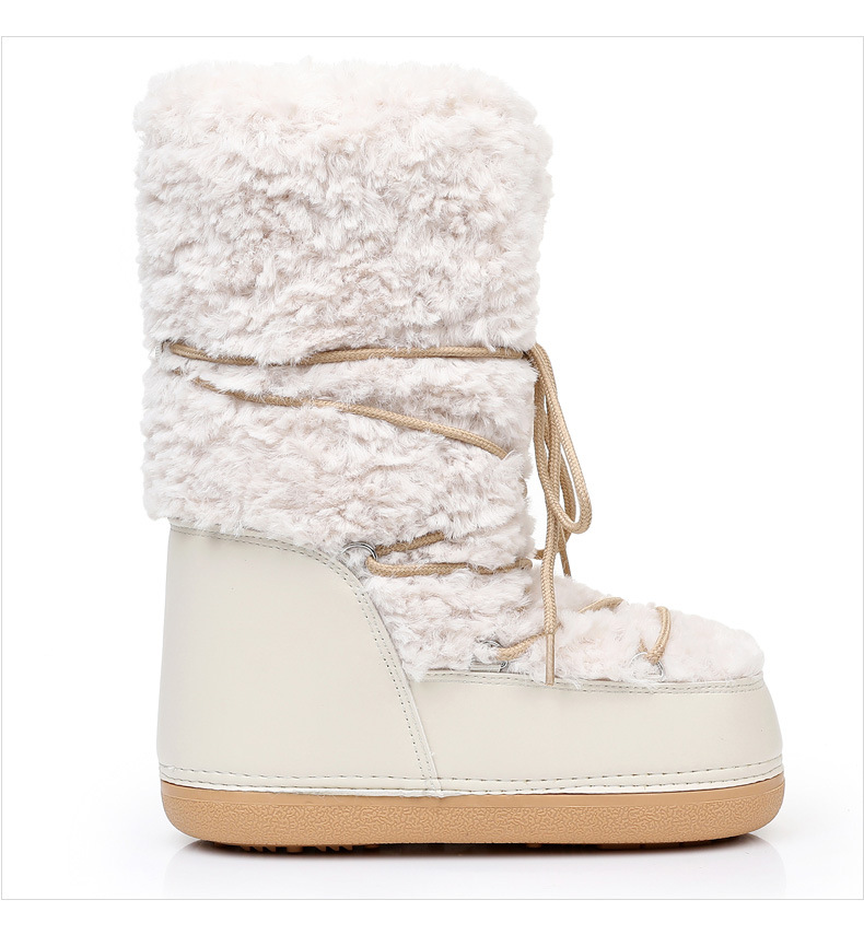 NOKOMETA 2025 Winter Space Boots Lamb Wool Moon Shoes Snow Boots Women_voghion.com