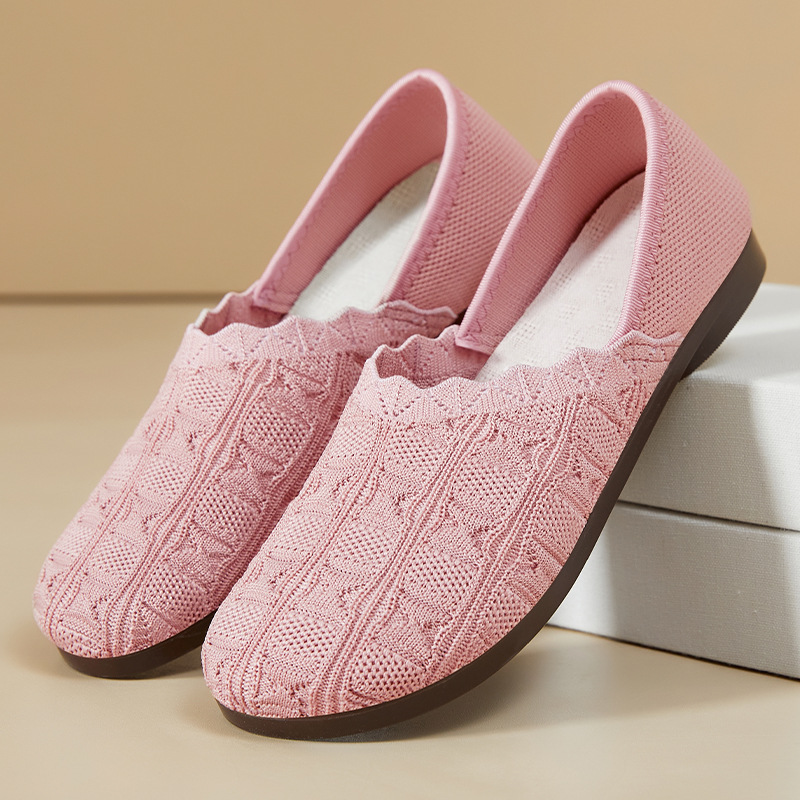 Zapatos de mujer verano nuevo estilo casual zapatos individuales envío transfronterizo suela suave sin pies cansados zapatos de mujer transpirables zapatos de madre de un pie