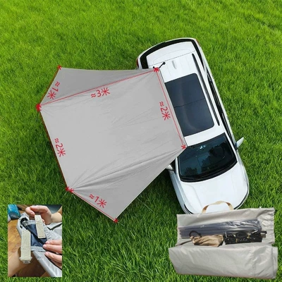 Avtomobil yan çətirləri Side Rainproof Camping Travel - double-straps-waterproof-canopy-widened-side-canopy-2m-default-item
