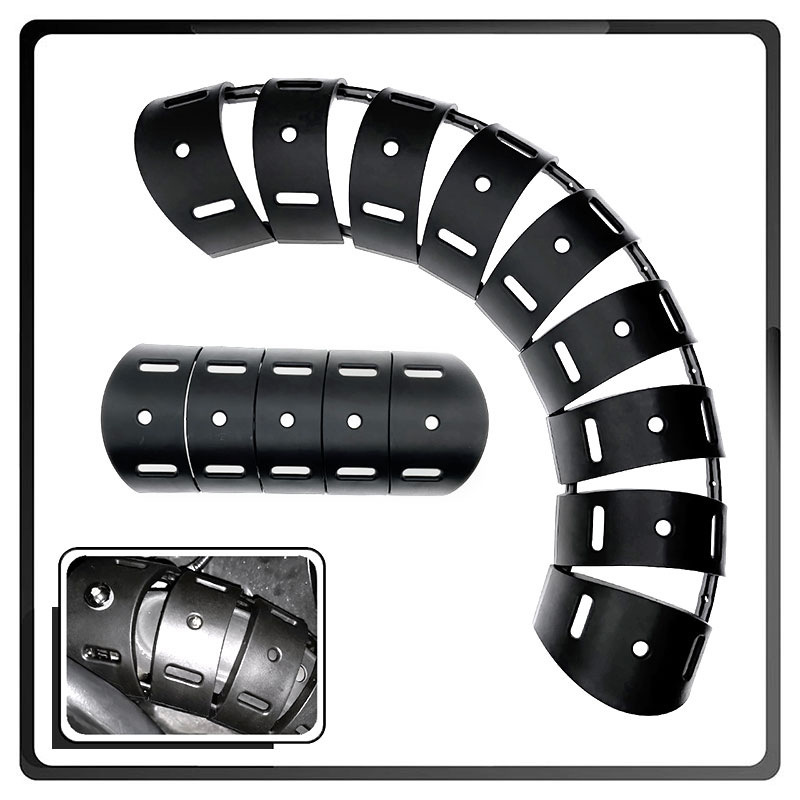 Modified Universal New Foldable Motorcycle Anti-Scalding Cover Heat Insulation Plate Protective Cover Cross-Border Exhaust Decorative Accessories
