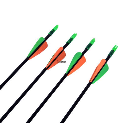 Sticky feather arrow bow fiberglass arrow training competition scenic area arrow 8mm arrow shaft Baotou arrow archery equipment