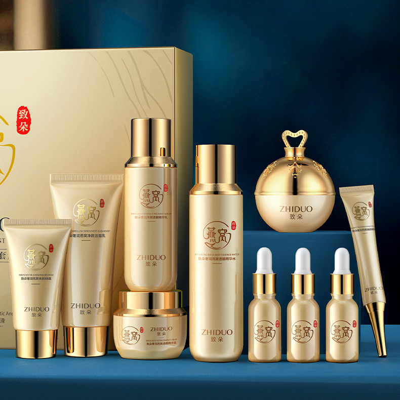 Zhiduo luxury bird's nest rejuvenation kit autumn and winter moisturizing beauty salon facial care suit skin care wholesale