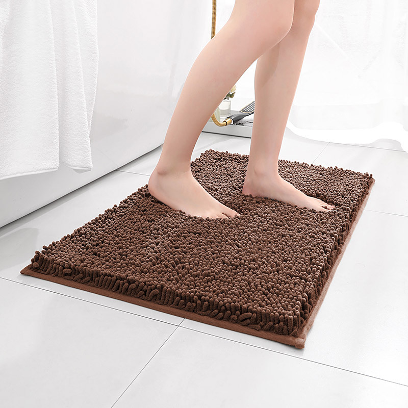 Alfombrilla de baño Alfombra absorbente de agua en la puerta del baño Alfombrilla antideslizante de chenilla Alfombrilla de entrada Alfombrilla de baño